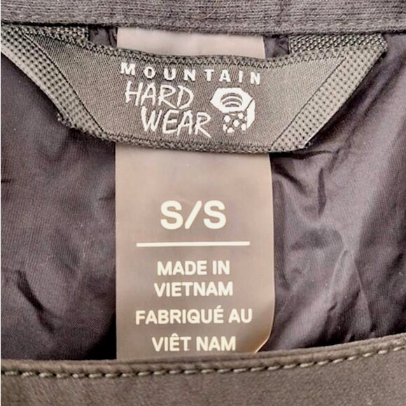 Mountain Hardwear Firefall Bib Men’s Small Snow Ski Pants Overalls Black Gray - Picture 7 of 7